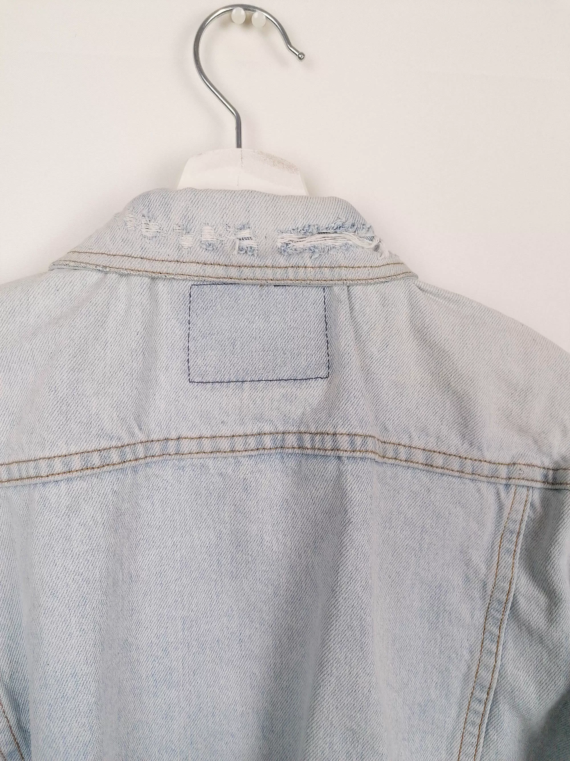 90's BIG STAR Faded Denim Oversized Jacket - size S-M