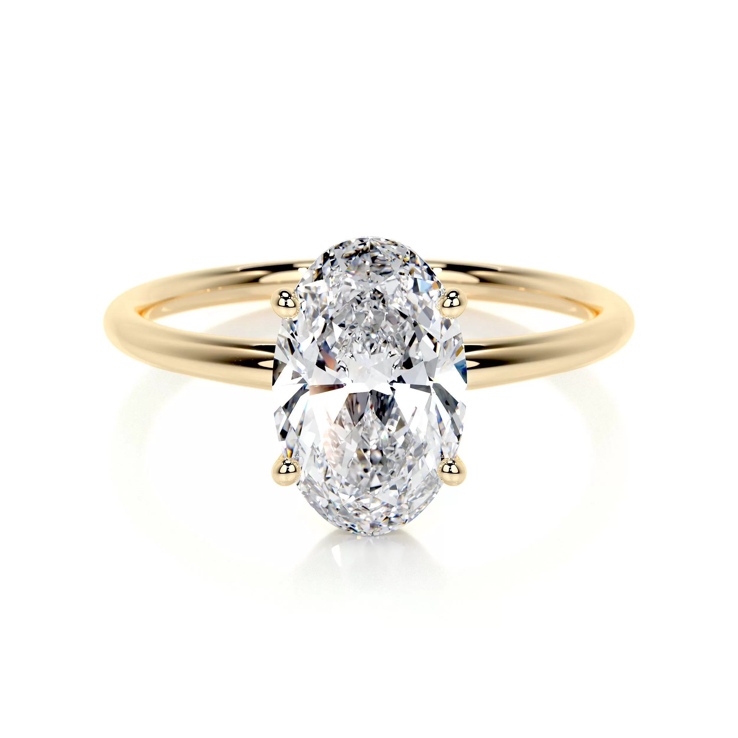 Adaline Lab Grown Diamond Ring   (2 Carat) -18K Yellow Gold (RTS)