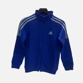 Adidas 3 Stripes Fleece Kids TrackTop (7-16 Years) -Team Royal Blue