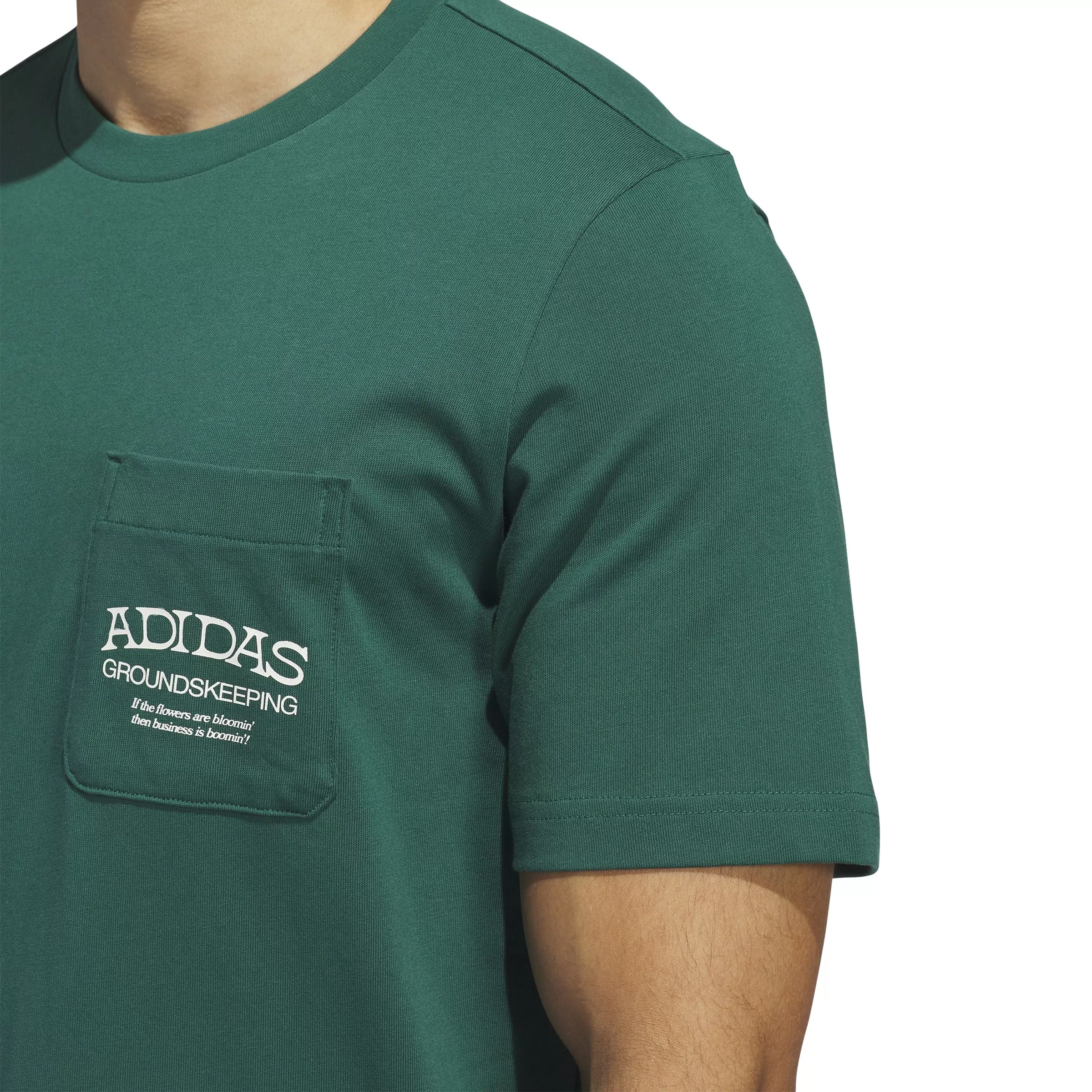 adidas Greenskeeper Graphic Pocket T-Shirt - Court Green