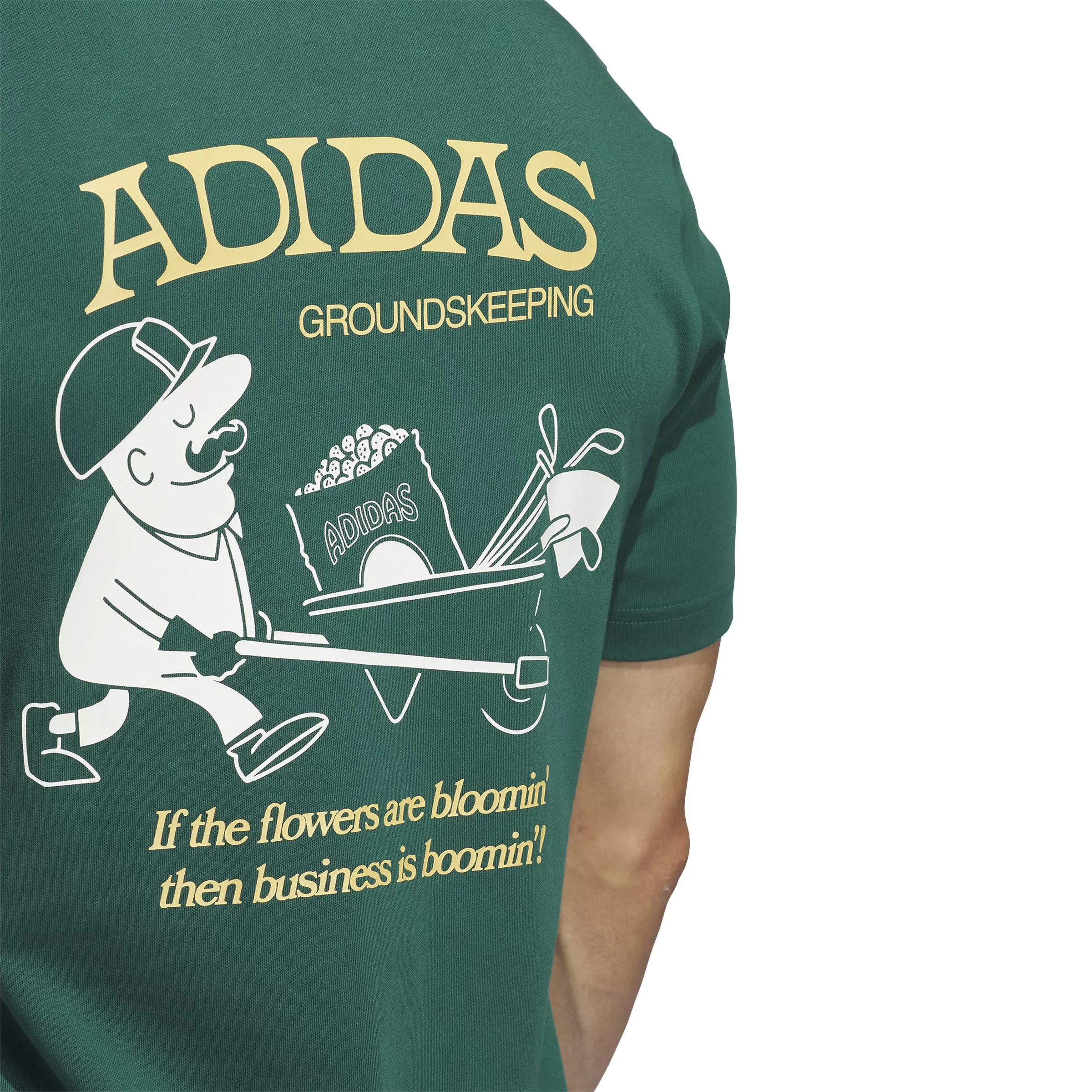 adidas Greenskeeper Graphic Pocket T-Shirt - Court Green