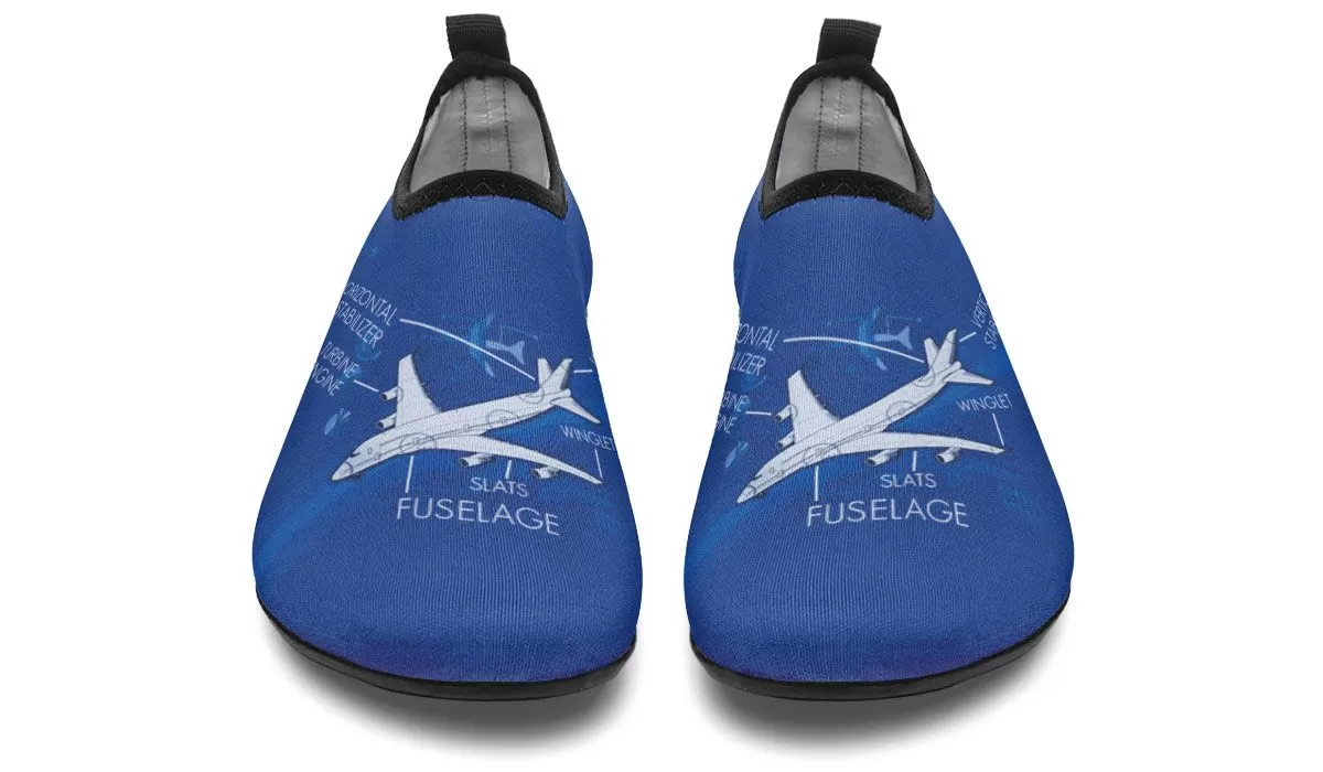 Airplane Diagram Aqua Barefoot Shoes