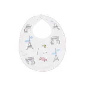 Always Paris Printed Bib | Baby Girl