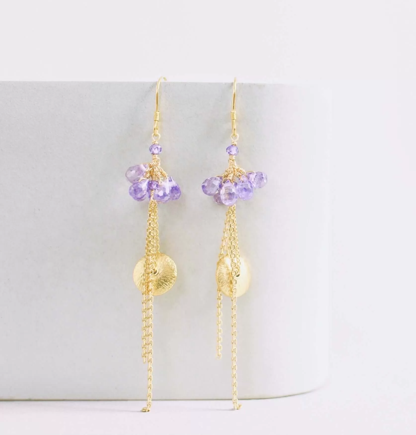 Amethyst Ballet Earrings