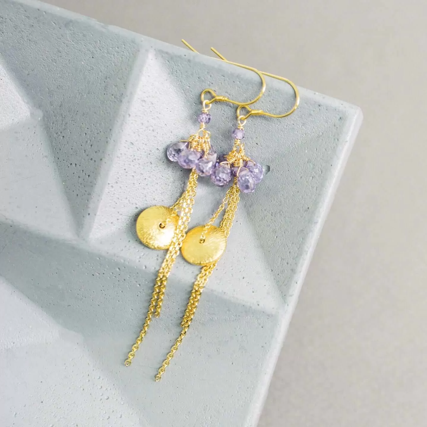 Amethyst Ballet Earrings