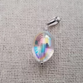 Angel Aura Quartz Melon Bead Pendant