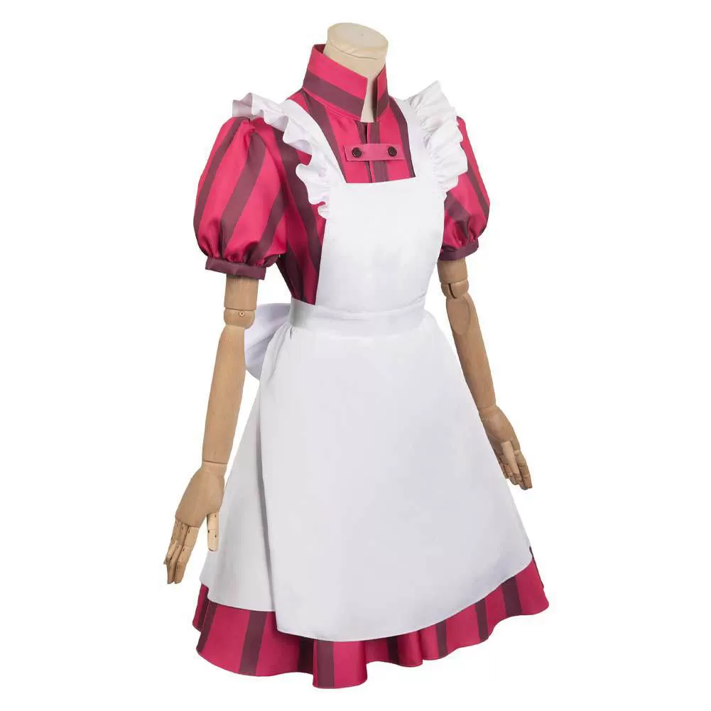 Anime The Boy and the Heron Kiriko Cosplay Costume Adult Women Fantasy Maid Dress Apron Outfits Halloween Carnival Party Suit