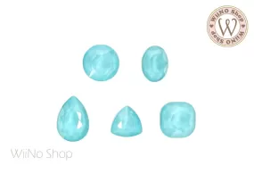 Aqua Blue Candy 3D Back Crystal- 5 pcs