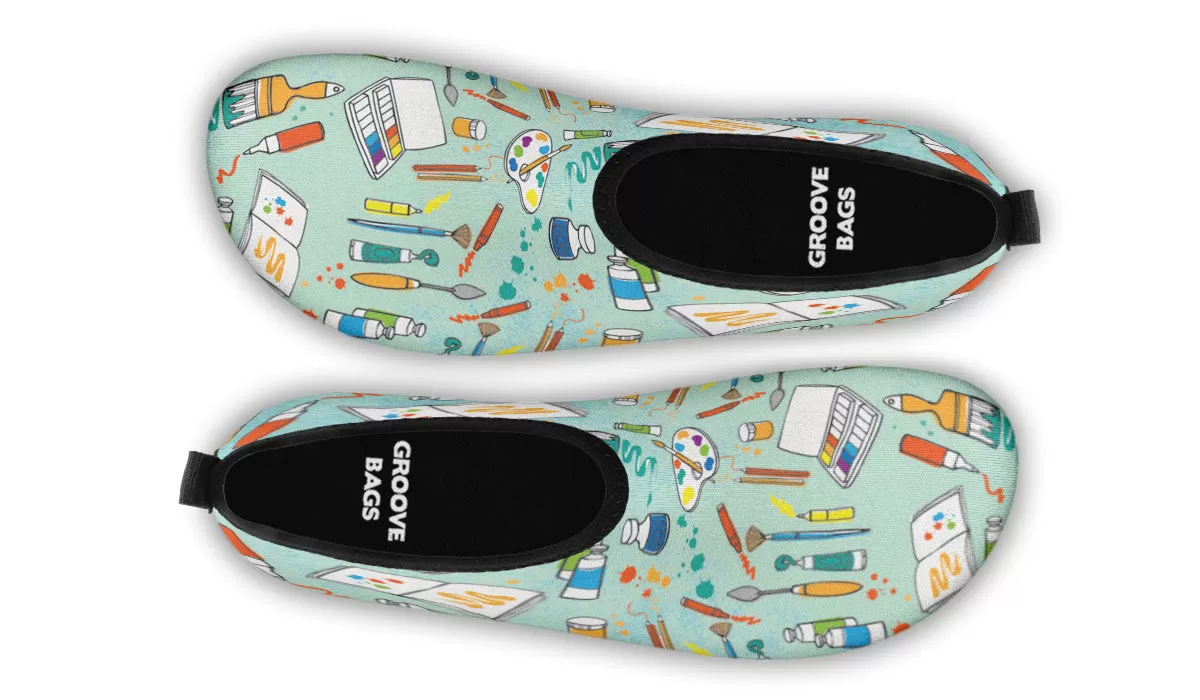 Artist Pattern Aqua Barefoot Shoes