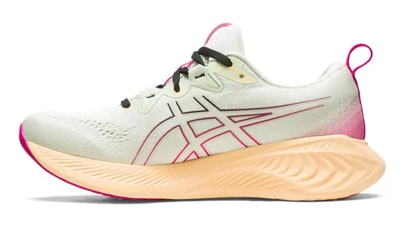 Asics Gel Cumulus 25 (B Width) - Whisper Green/Pink Rave (Womens)