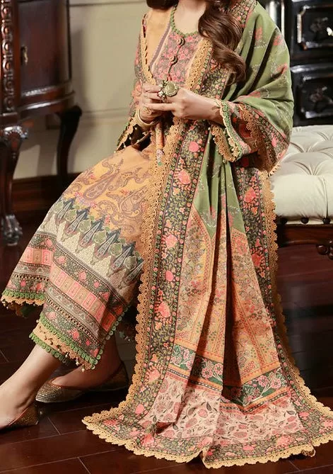 Asim Jofa Asra Pakistani Dress With Winter Shawl