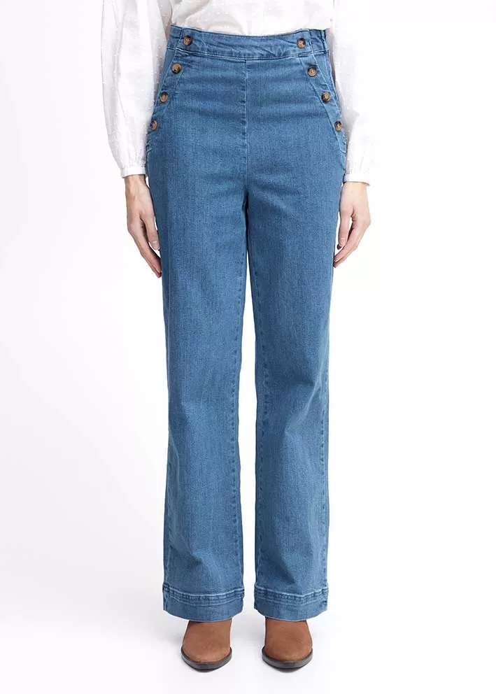 Atelier Rêve Harper Jeans - Medium Blue Washed