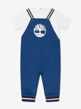 Baby Boys 2 in 1 Effect Romper in Blue