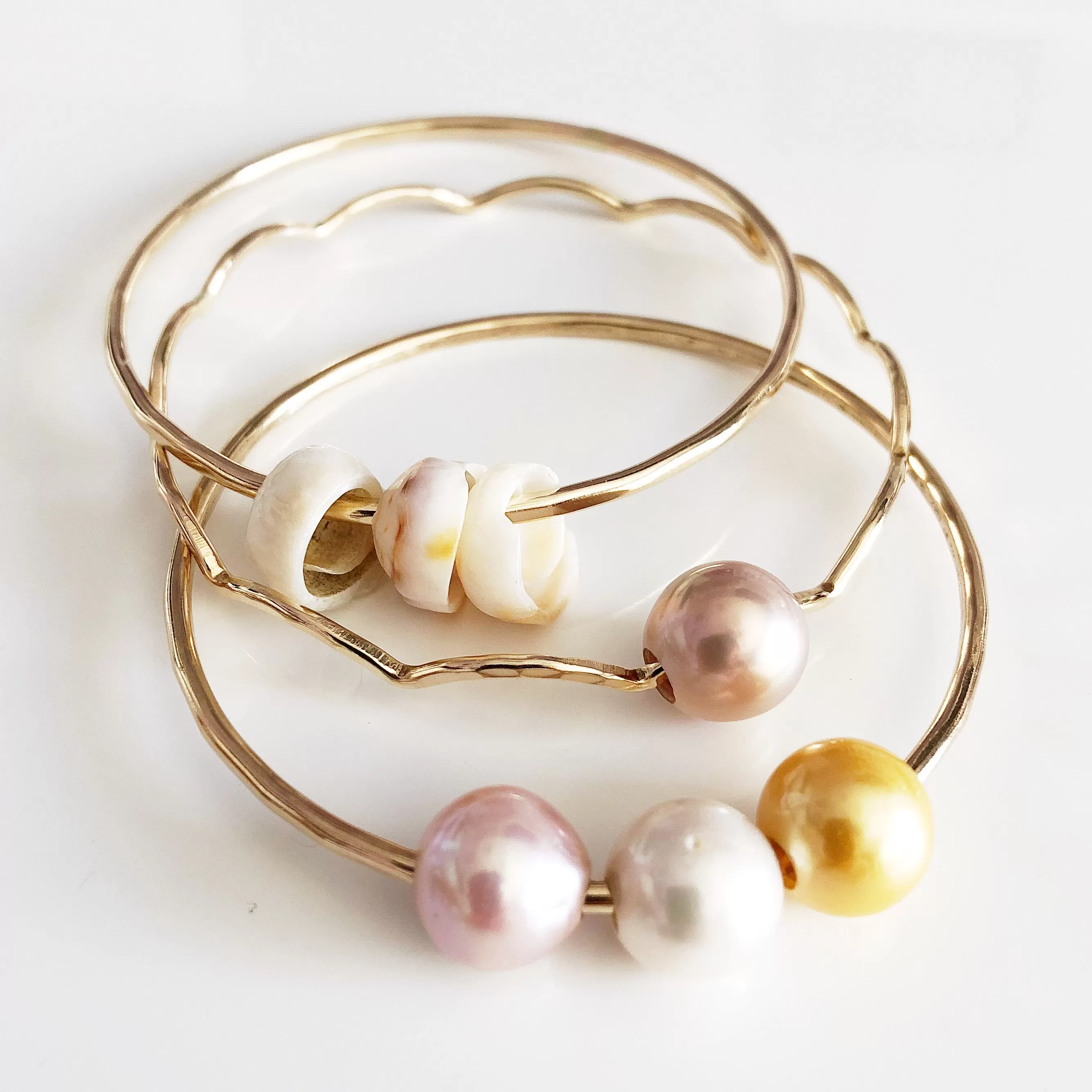 Bangle TOMI - pink pearl (B391)