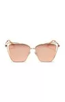 Becky III  Gold Peach Mirror Sunglasses