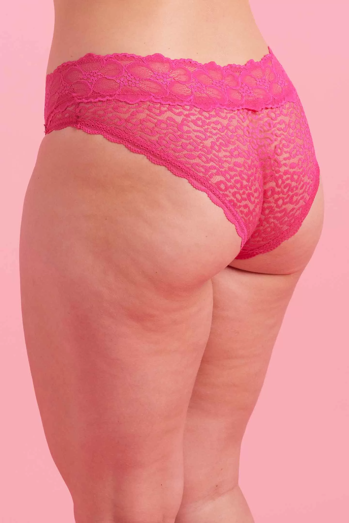 Bella Lace Boyleg Knicker Pink