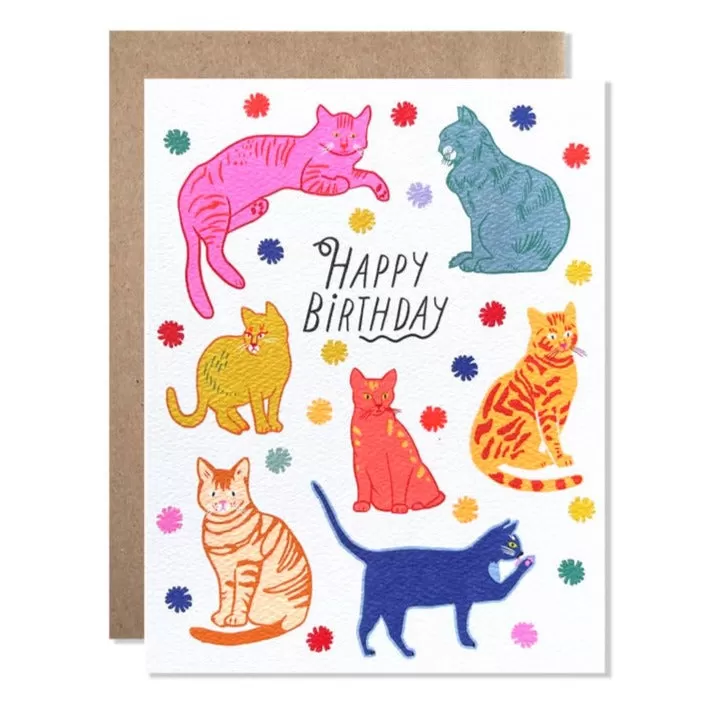 Birthday Cats Card by Hartland Cards