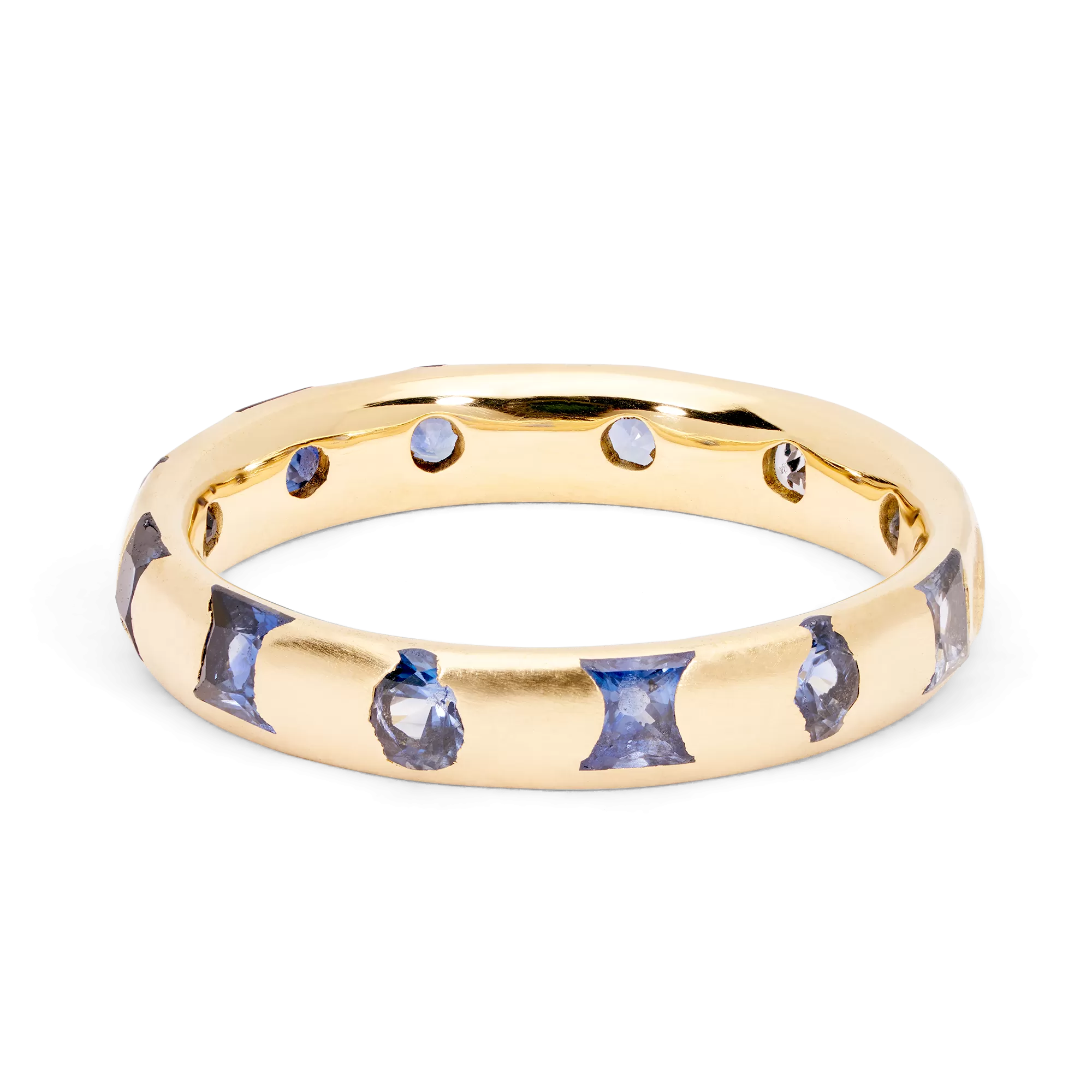 Blue Mixed Cut Celeste Ring - Made to Order