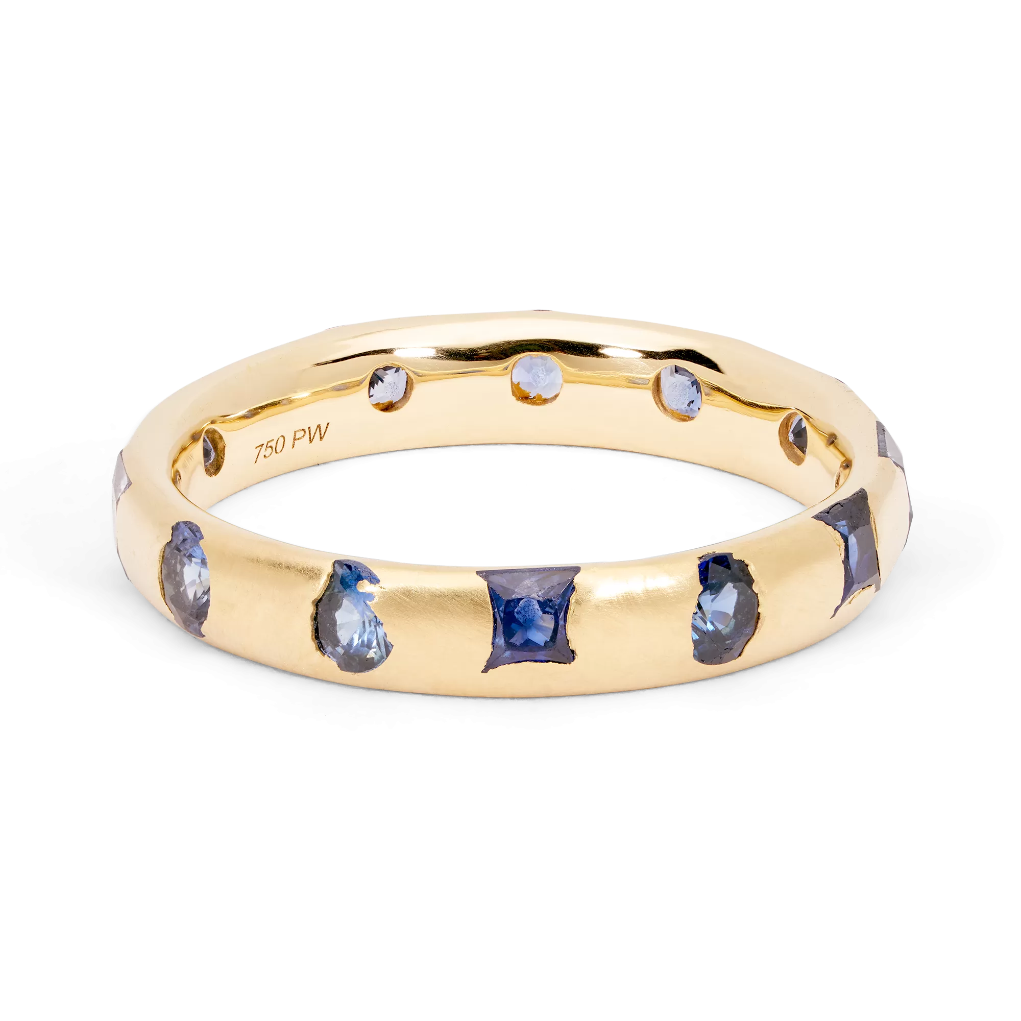 Blue Mixed Cut Celeste Ring - Made to Order