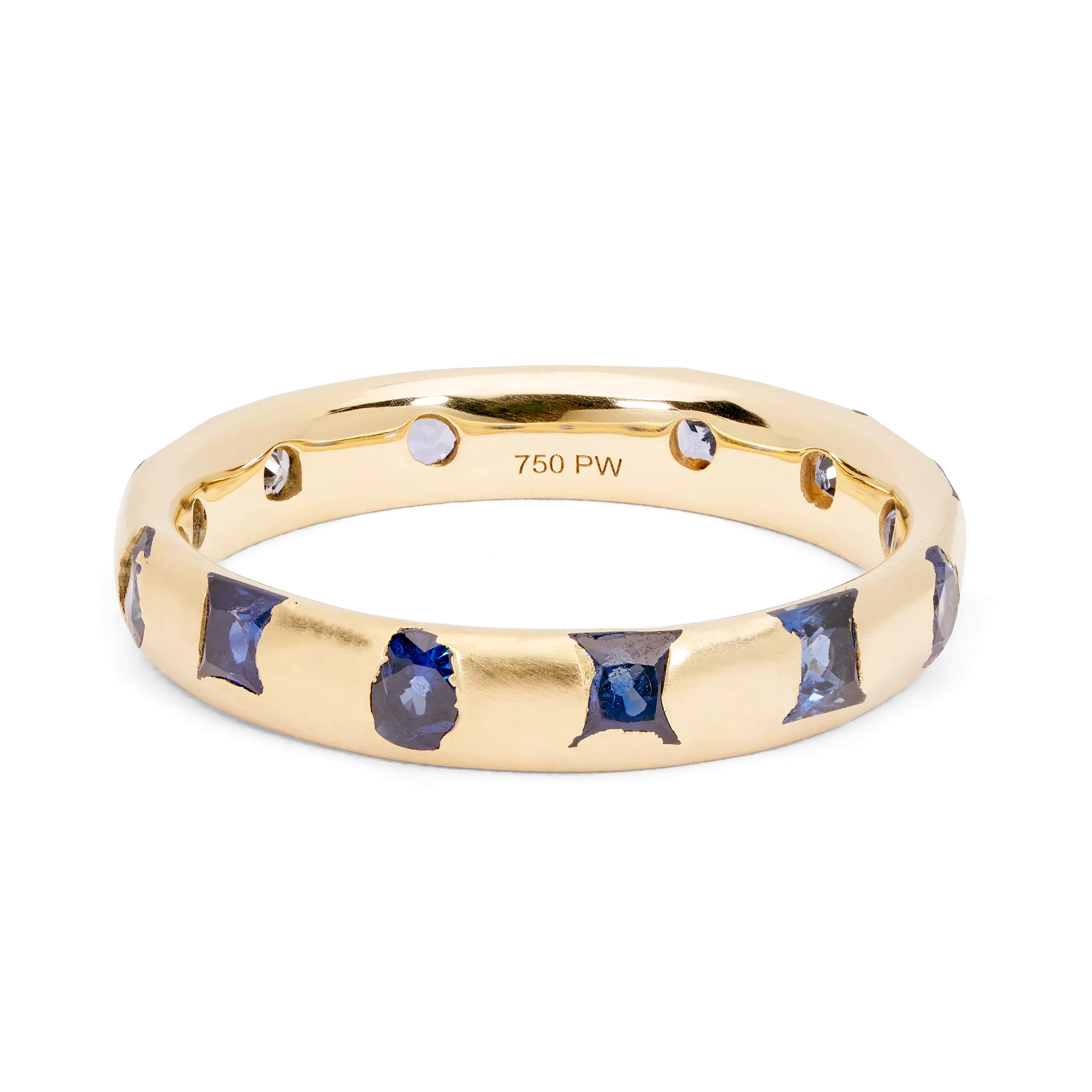 Blue Mixed Cut Celeste Ring - Made to Order