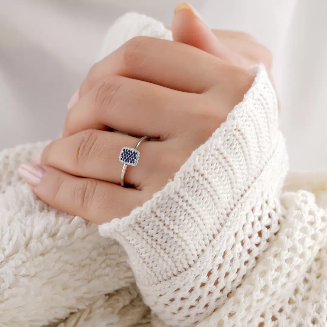 Blue Sapphire Statement Ring