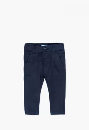 Boboli Trousers - Navy  Satin