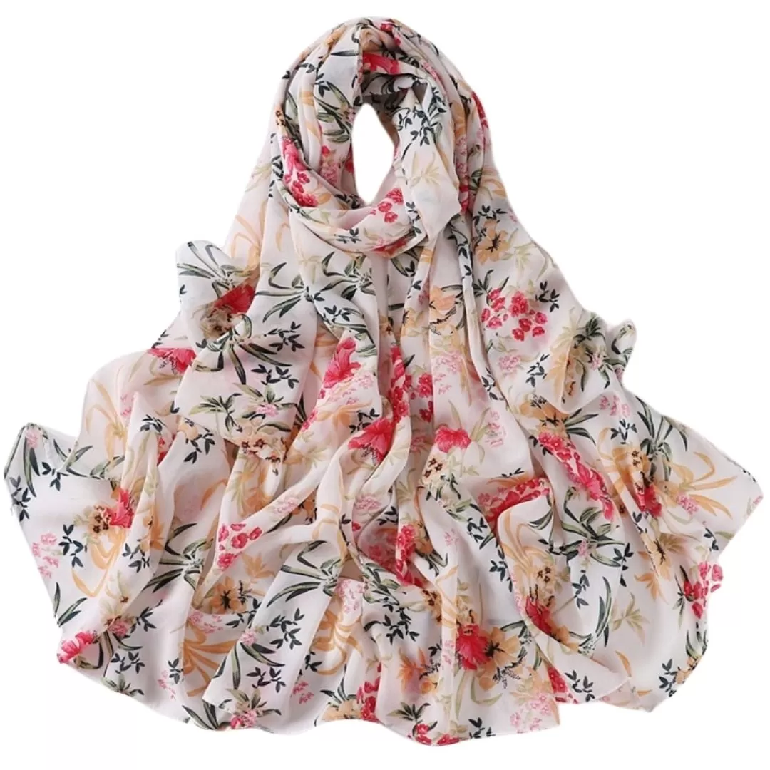 Brilliant Blossom Floral Hijab