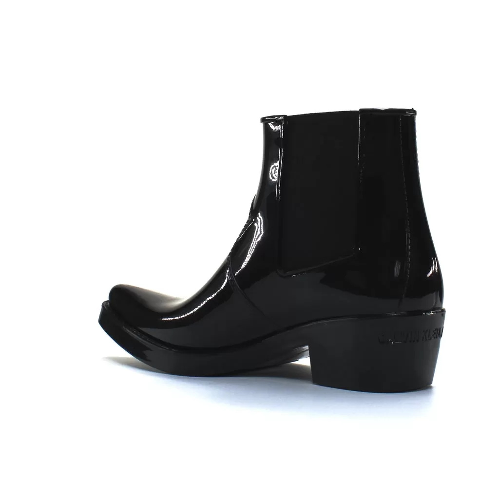 Calvin Klein Jeans Black Chelsea Wellington Boots - Womens