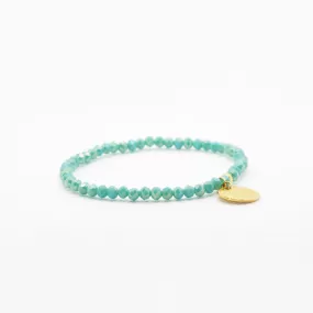 Candy Blue Crystal Elastic Bracelet