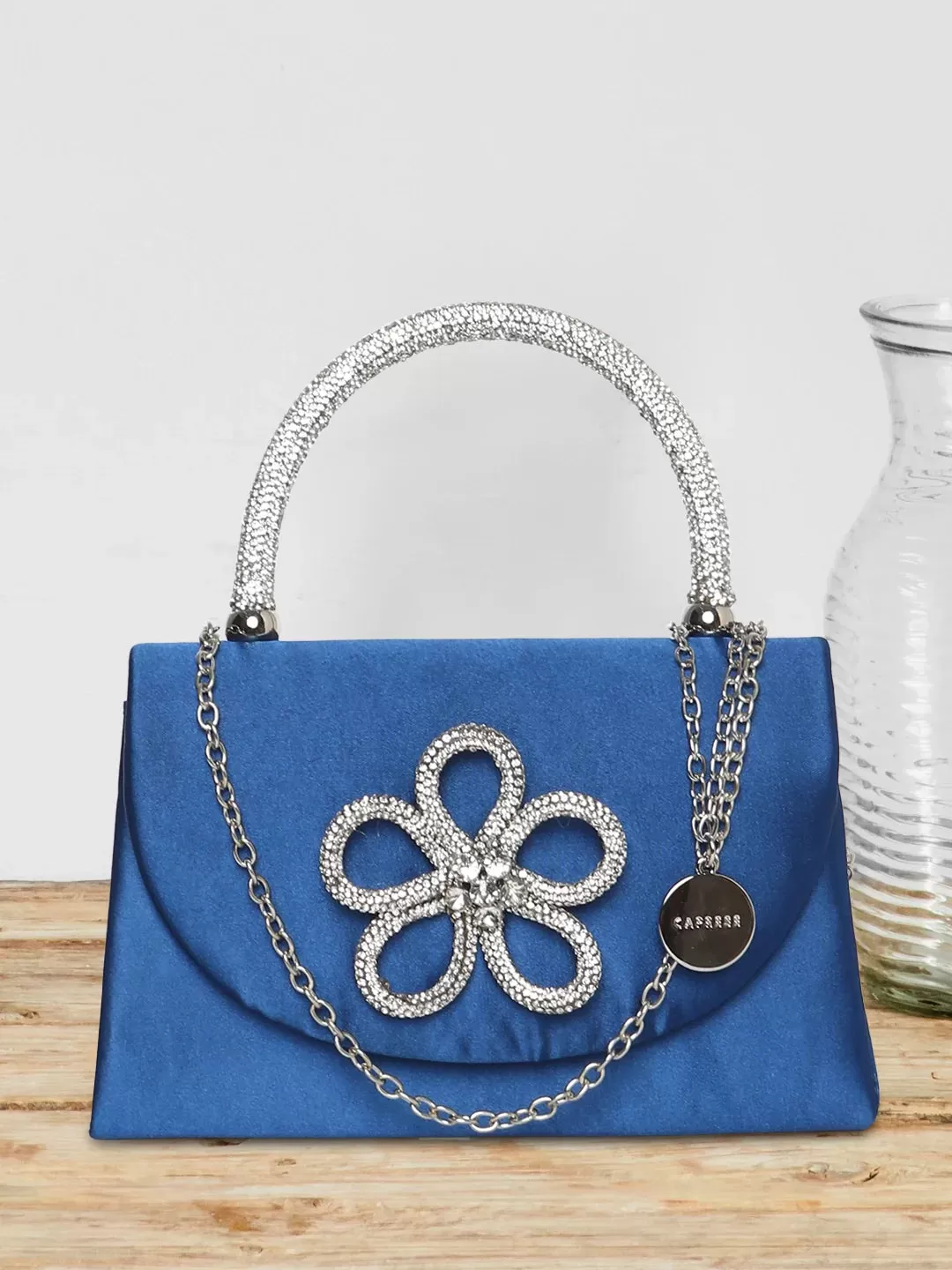 Caprese Bella Clutch Small Blue