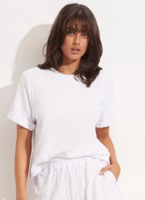 Capri Terry Tee - White