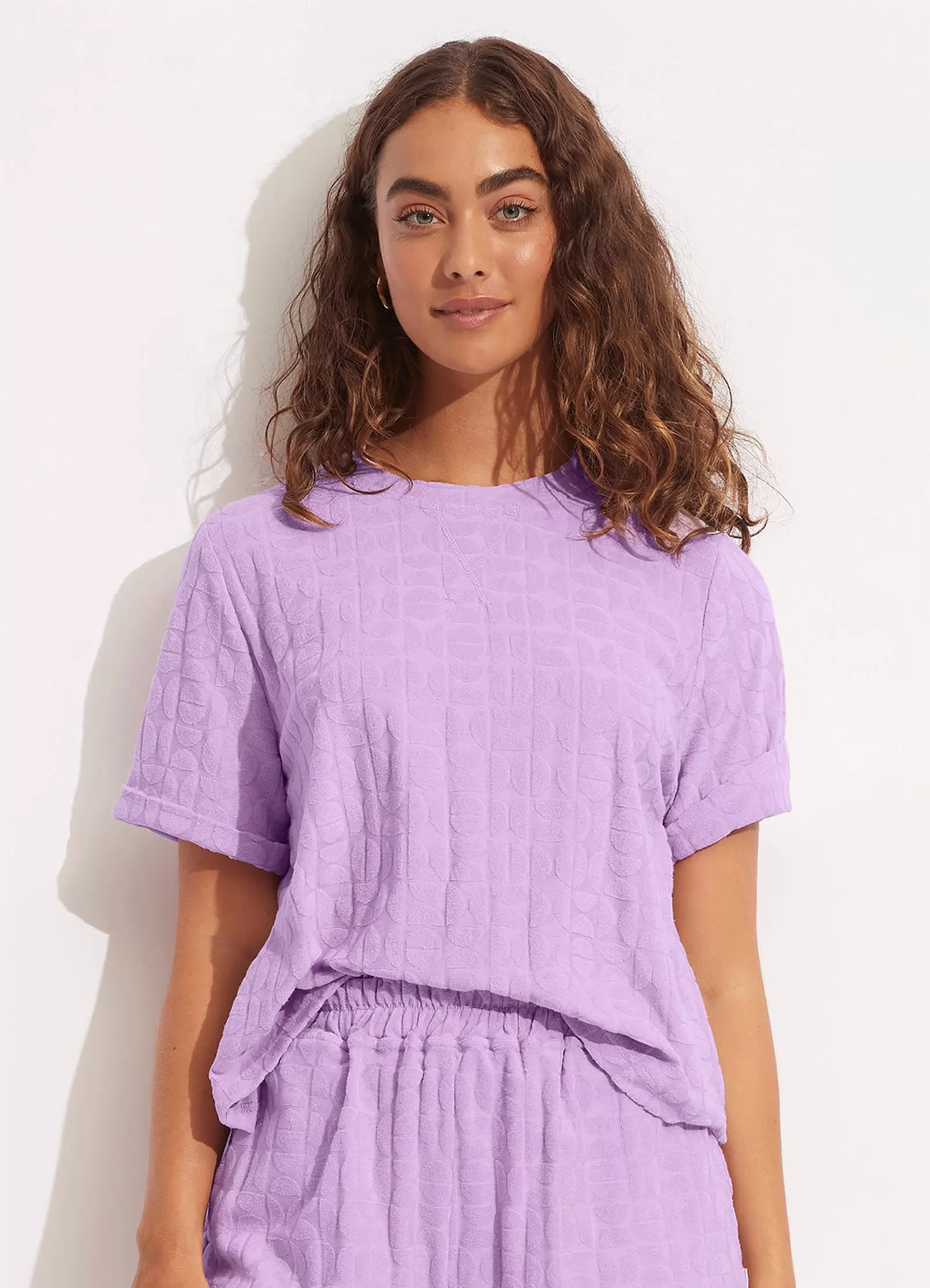 Capri Terry Tee - Wild Rose