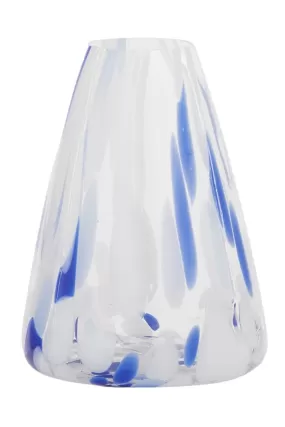 Carnivale Vase, Blue   White