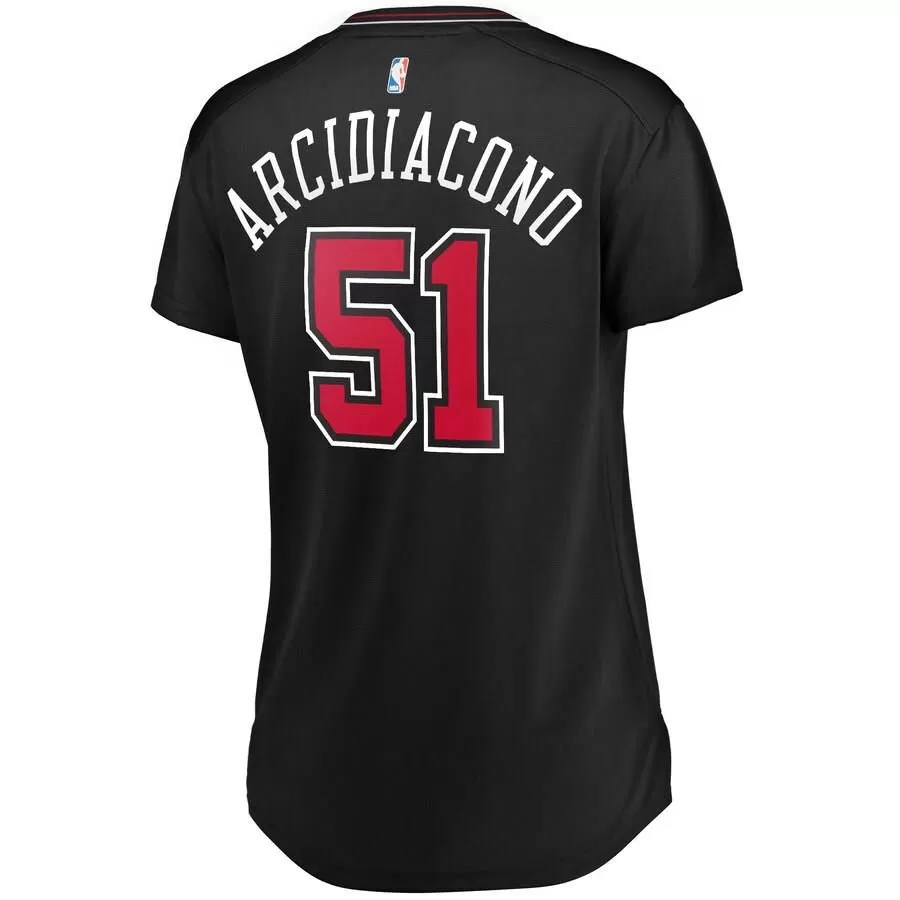 Chicago Bulls Ryan Arcidiacono Fanatics Branded Fast Break Player Team Statement Jersey Womens - Black | Ireland Q4691S3