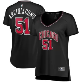 Chicago Bulls Ryan Arcidiacono Fanatics Branded Fast Break Player Team Statement Jersey Womens - Black | Ireland Q4691S3