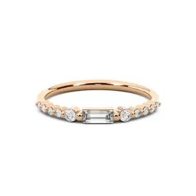 Chorost & Co. Private Collection 14K Rose Gold 0.30ct Diamond Baguette Stackable Band