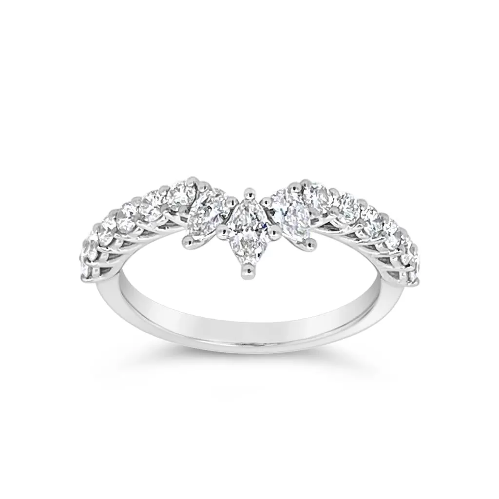 Clara by Martin Binder Diamond Contour Stacking Band (0.64 ct. tw.)