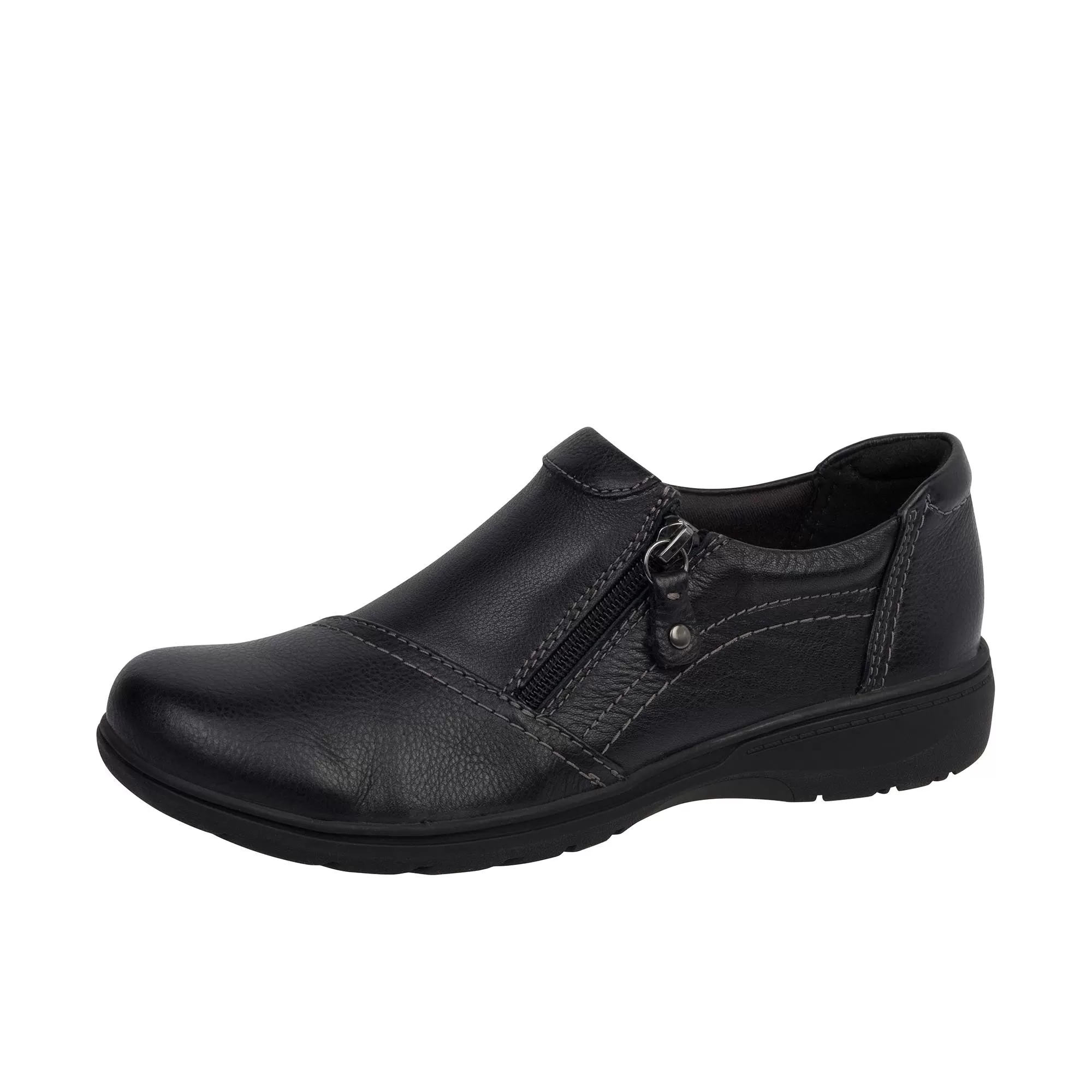 Clarks Womens Carleigh Ray Black Leather