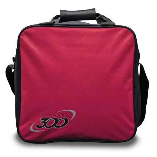 Columbia 300 White Dot Single Tote Bowling Bag Red