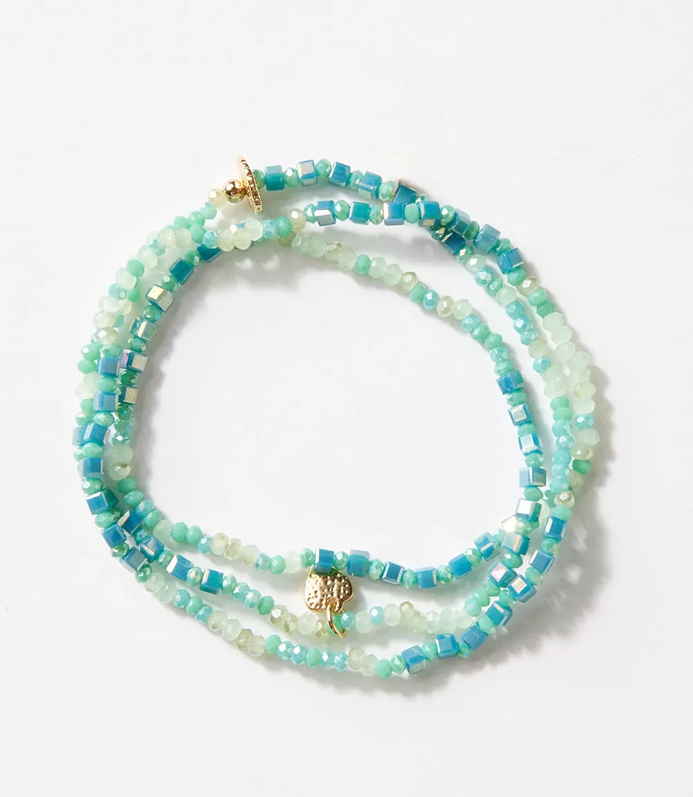 Crystal Beaded Stretch Bracelet