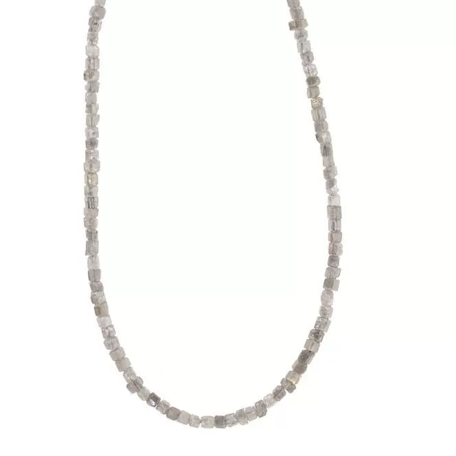 Cubed Raw Diamond Choker Necklace