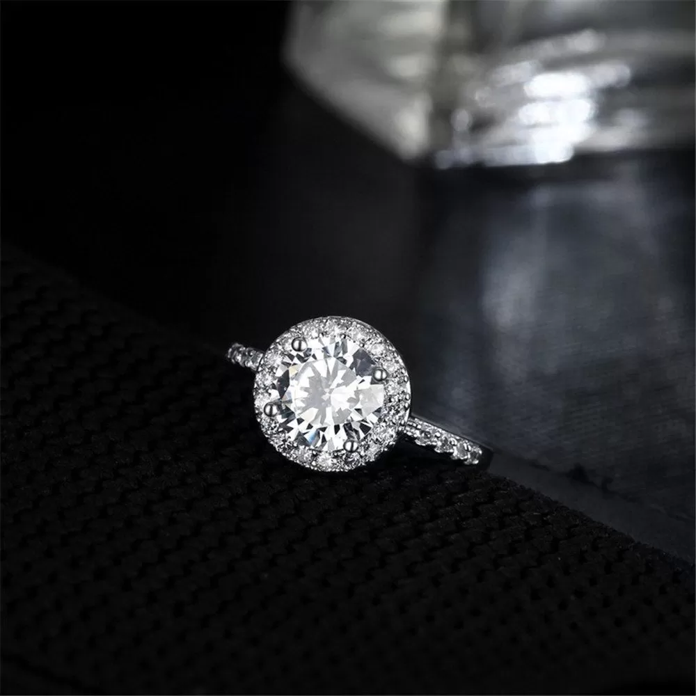 Cubic Zirconia CZ Crystal Party Ring