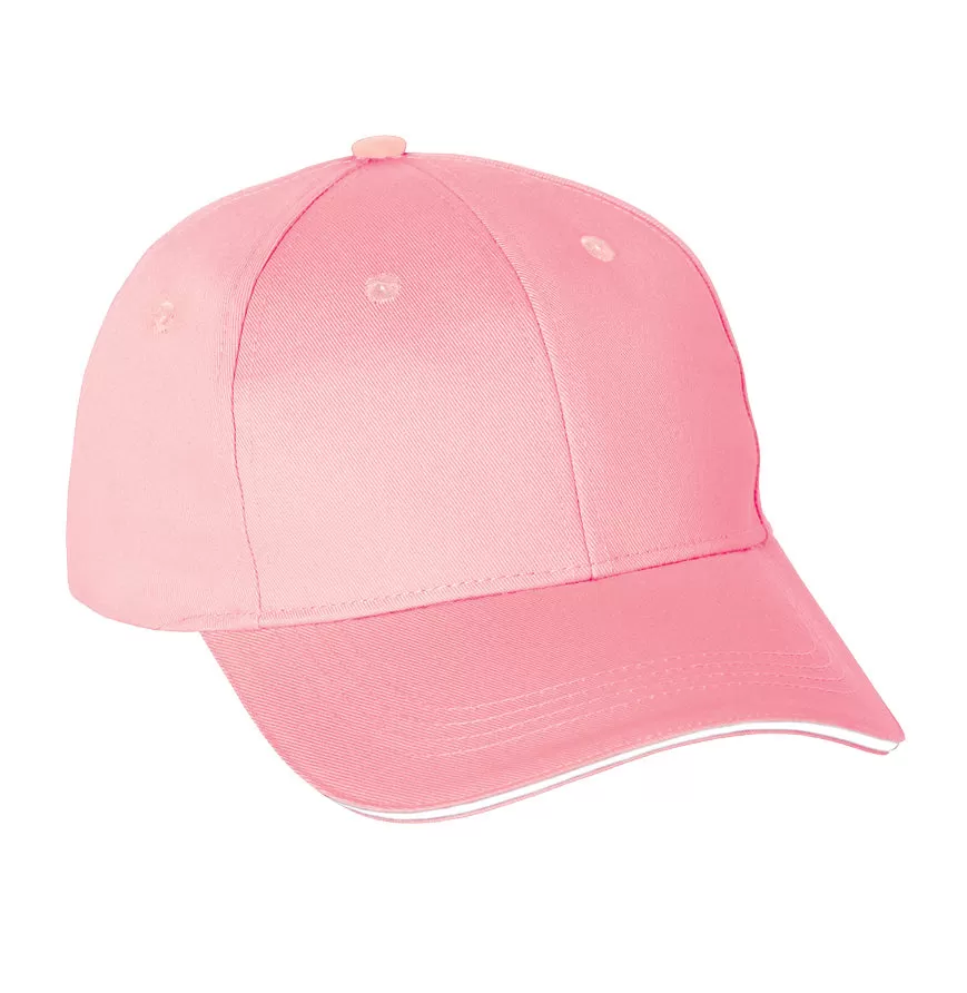 Customizable Pink & white Chino Cap