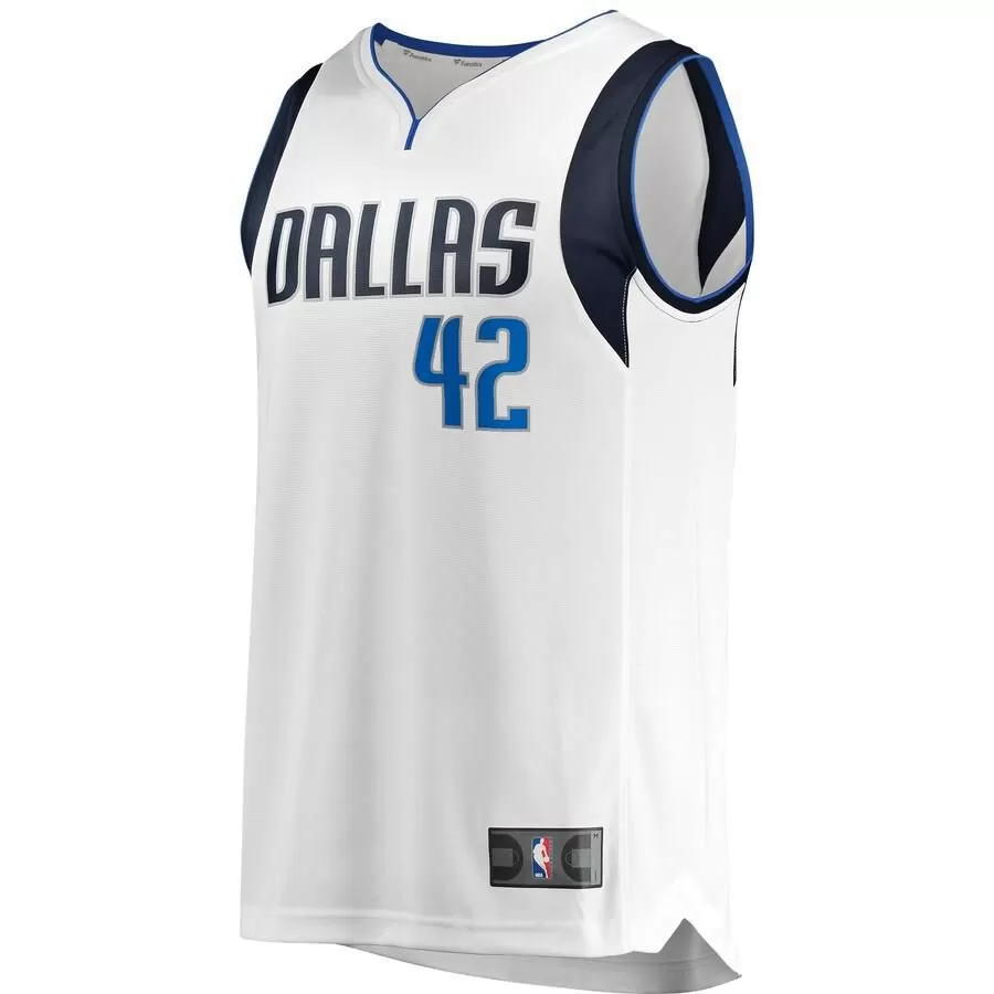 Dallas Mavericks Maxi Kleber Fanatics Branded Replica Fast Break Player Association Jersey Kids - White | Ireland Q2881P4