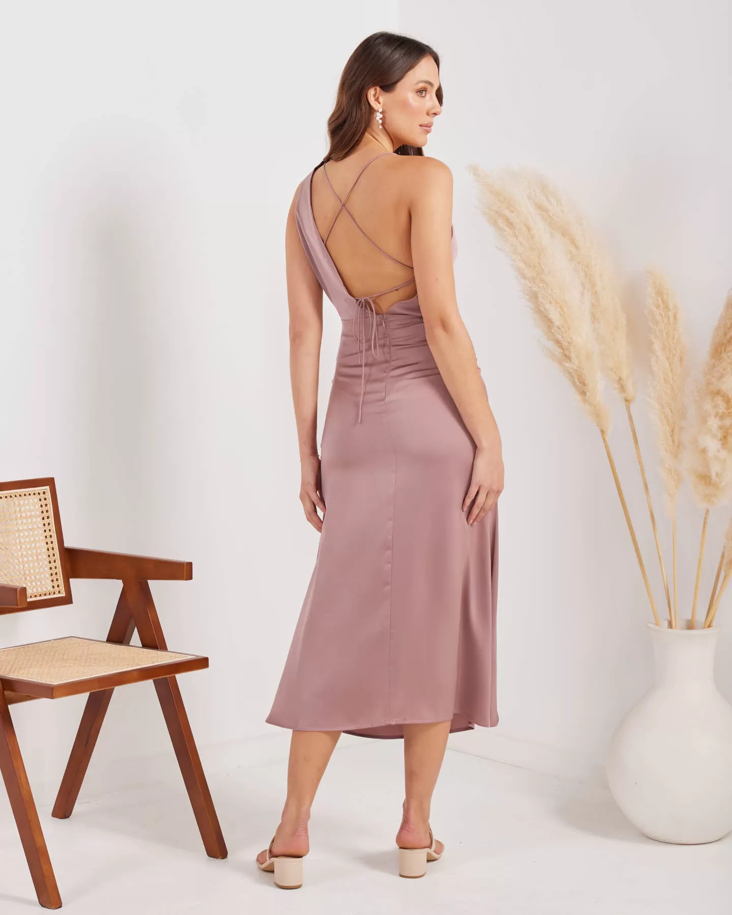 Daphne Dress-Mauve