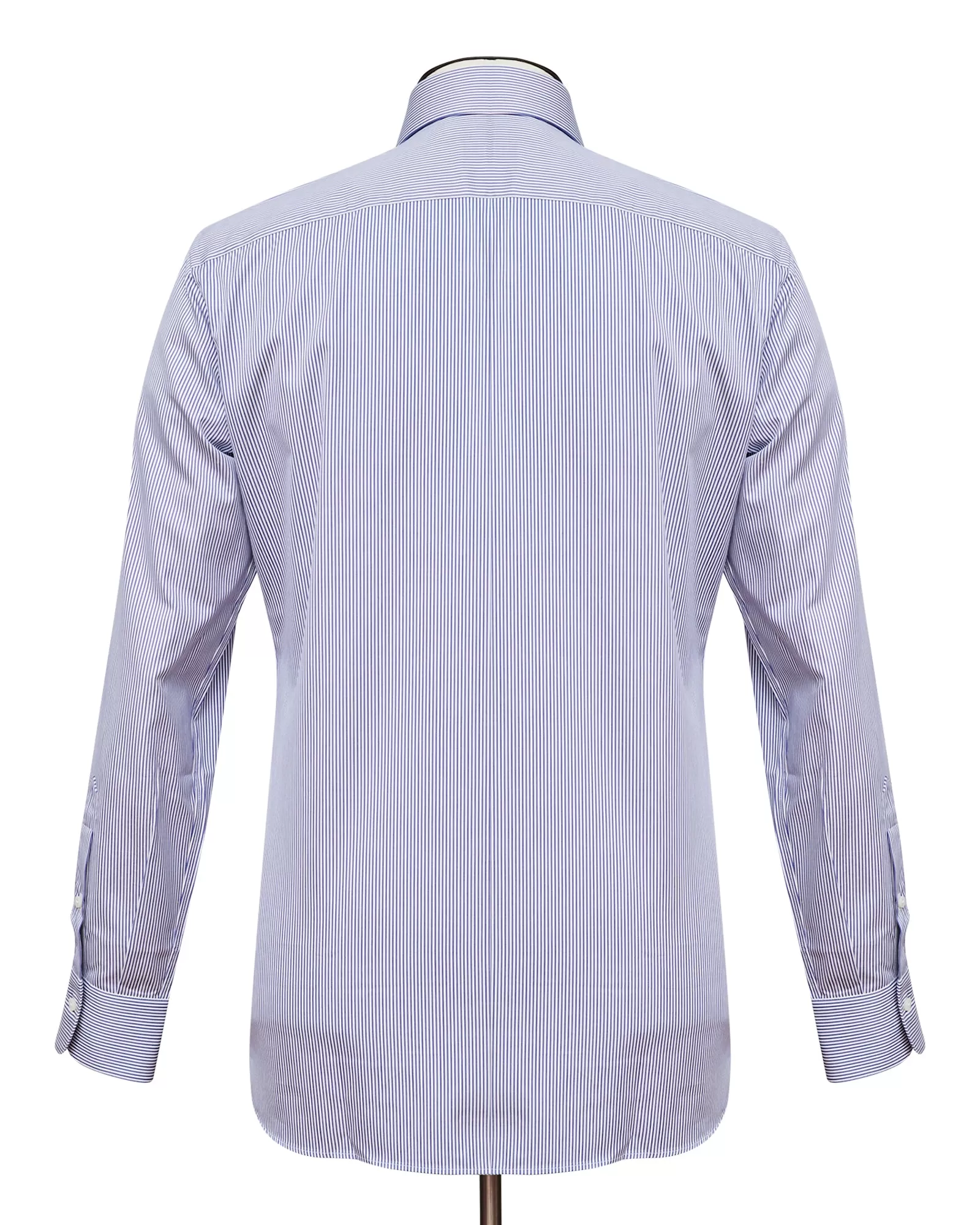 Deep Blue Stripe Cutaway Collar Shirt