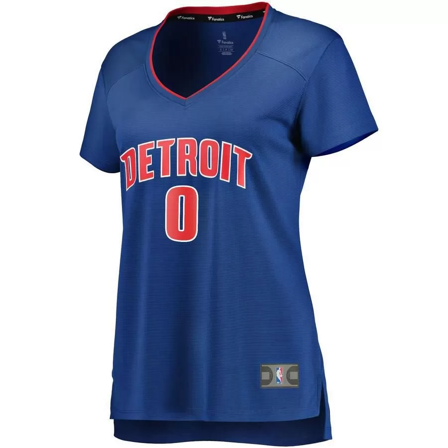 Detroit Pistons Andre Drummond Fanatics Branded Replica Fast Break Player Icon Jersey Womens - Blue | Ireland X0097Q1