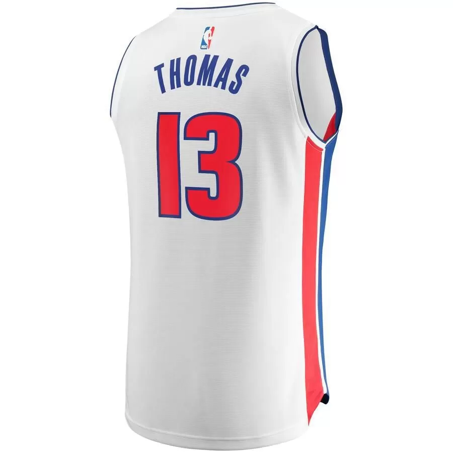 Detroit Pistons Khyri Thomas Fanatics Branded Replica Fast Break Player Association Jersey Kids - White | Ireland G1559Z2