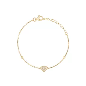 Diamond Hearted Bracelet