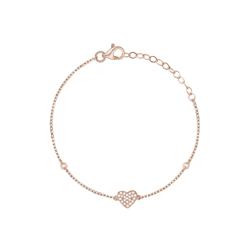 Diamond Hearted Bracelet